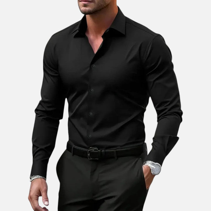 Elegantes Slim-Fit Herren Langarmhemd