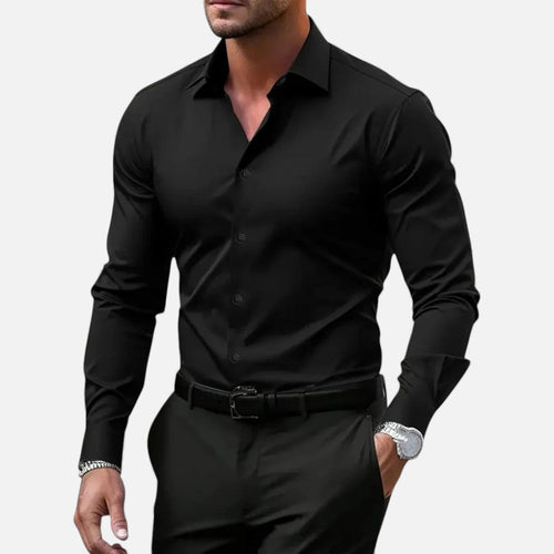 Elegantes Slim-Fit Herren Langarmhemd