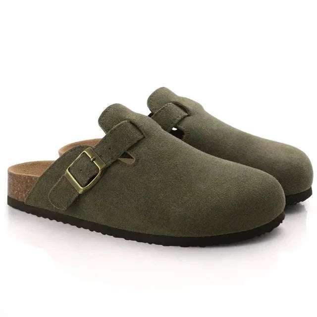 Elegante Klassische Herren Wildleder-Slipper