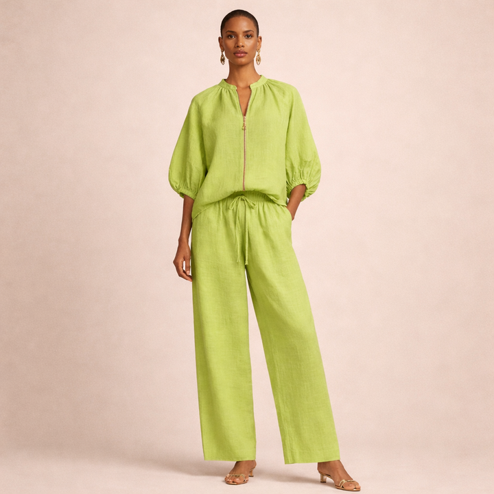 Lässiges Bequemes Damen Set mit Reißverschluss