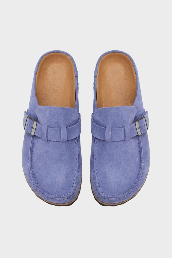 Bequeme Geschlossene Damen Clogs mit Schnalle