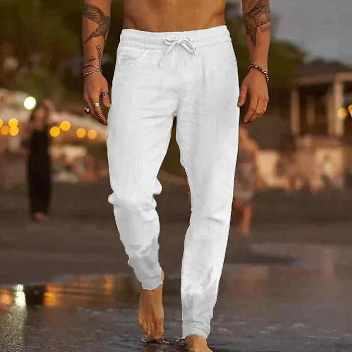 Atmungsaktive Lässige Herren Leinenhose
