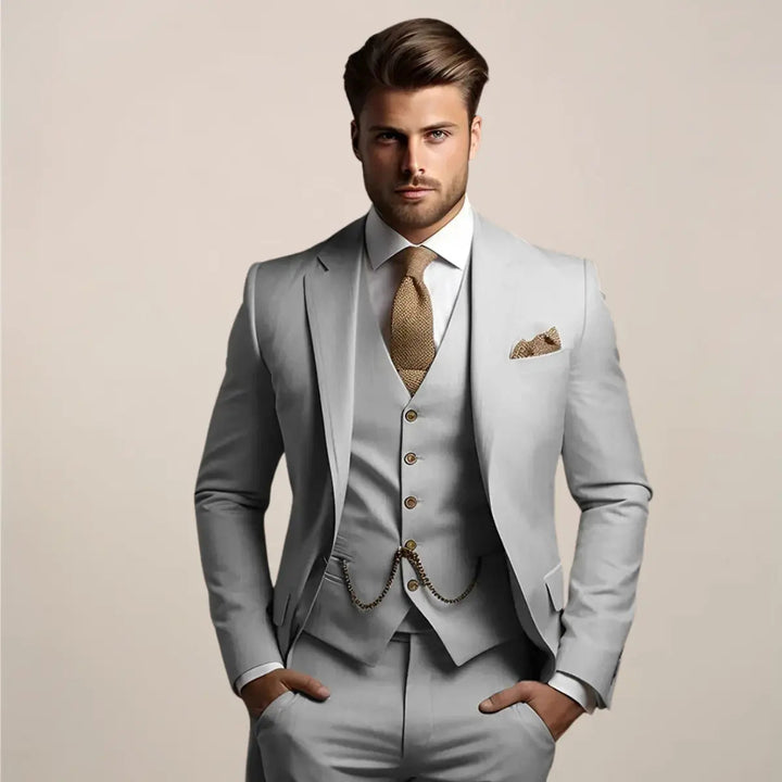 Harrington Oxford | Men’s Slim Fit 3‑Piece Suit – Wedding Tuxedo Harrington Oxford