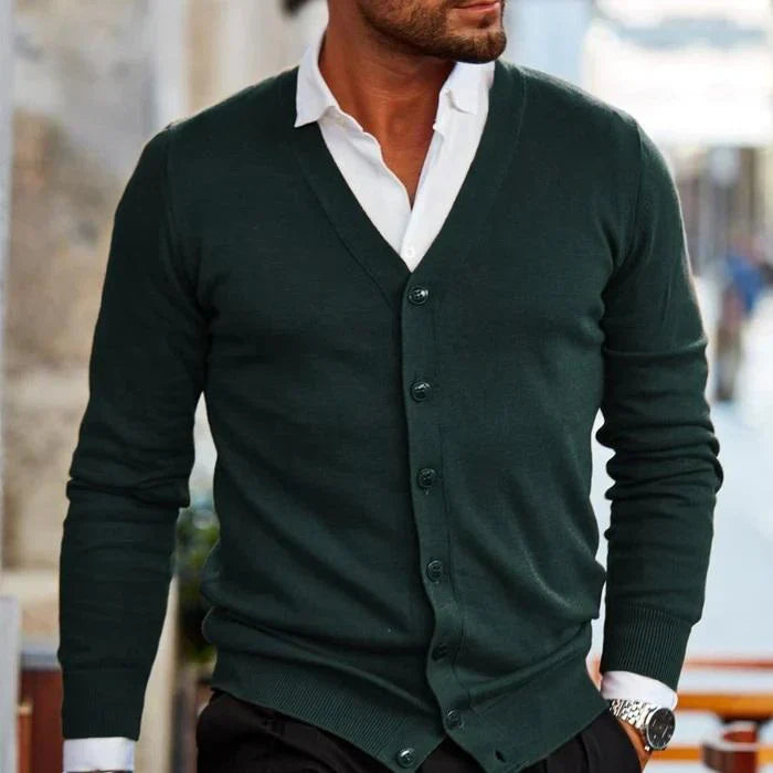Lässiger Baumwoll Herren Cardigan