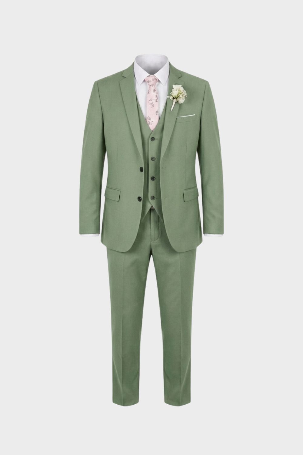 Eleganter 3-Teiliger Herren Anzug mit Weste