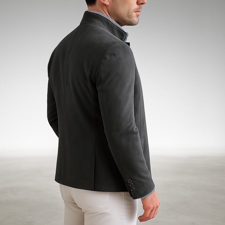 Eleganter Stehkragen Herren Sakko