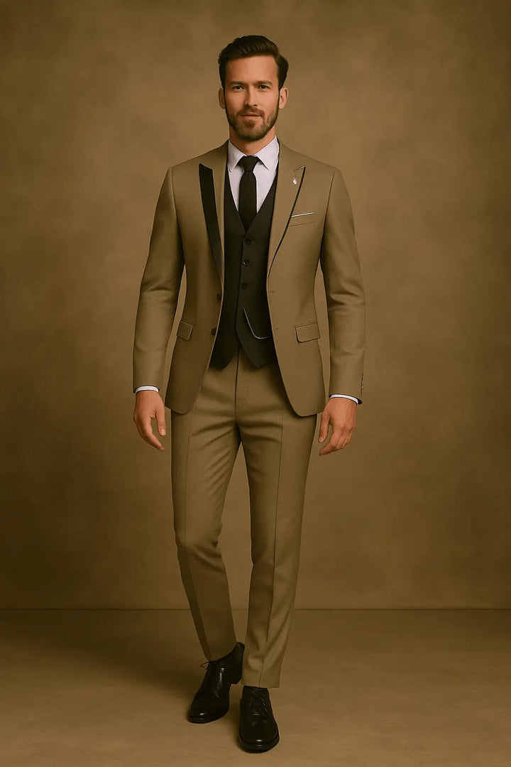 Harrington Oxford | Men’s Slim Fit 3‑Piece Suit – Blazer, Waistcoat &amp; Trousers Set Harrington Oxford