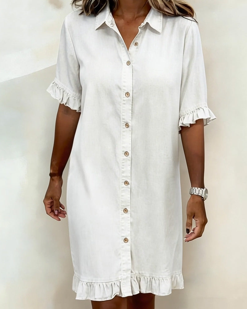Lässiges Damen Kleid in Denimoptik