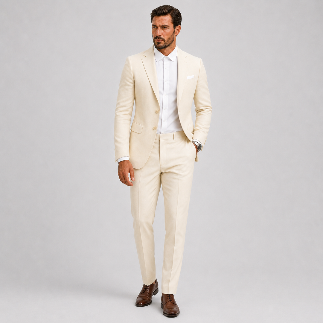 Eleganter Slim Fit Herren Anzug