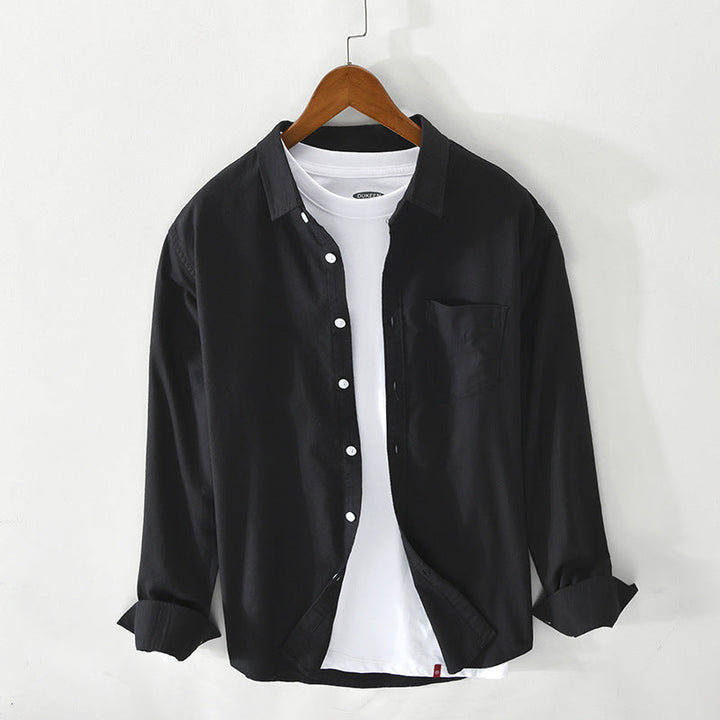 Atmungsaktives Elegantes Herren Oxford-Hemd aus Baumwolle