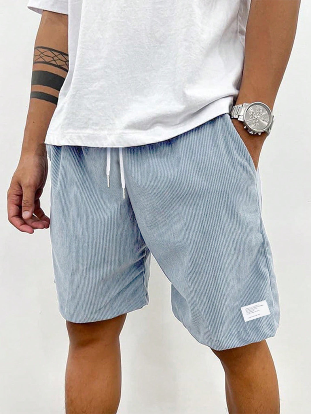Lässige Herren Freizeit-Shorts mit Kordelzug