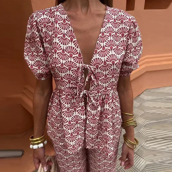 Stylisches Damen Zweiteiler-Sommeroutfit