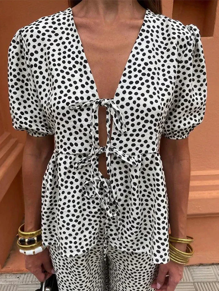 Stylisches Damen Zweiteiler-Sommeroutfit