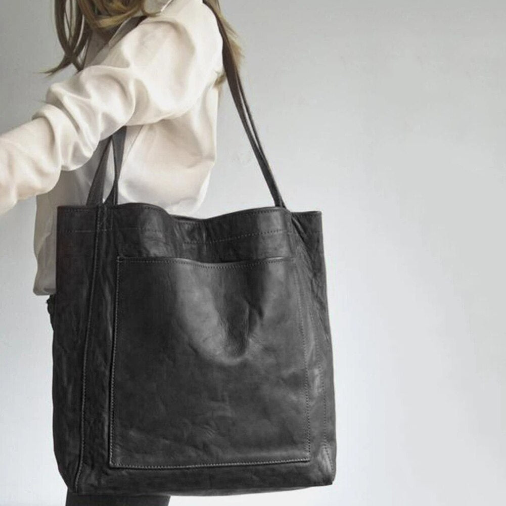 Klassische Leder Damen Handtasche