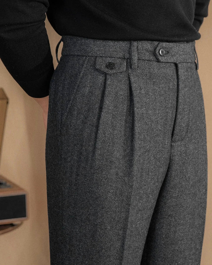 Elegante Klassische Herren Stoffhose