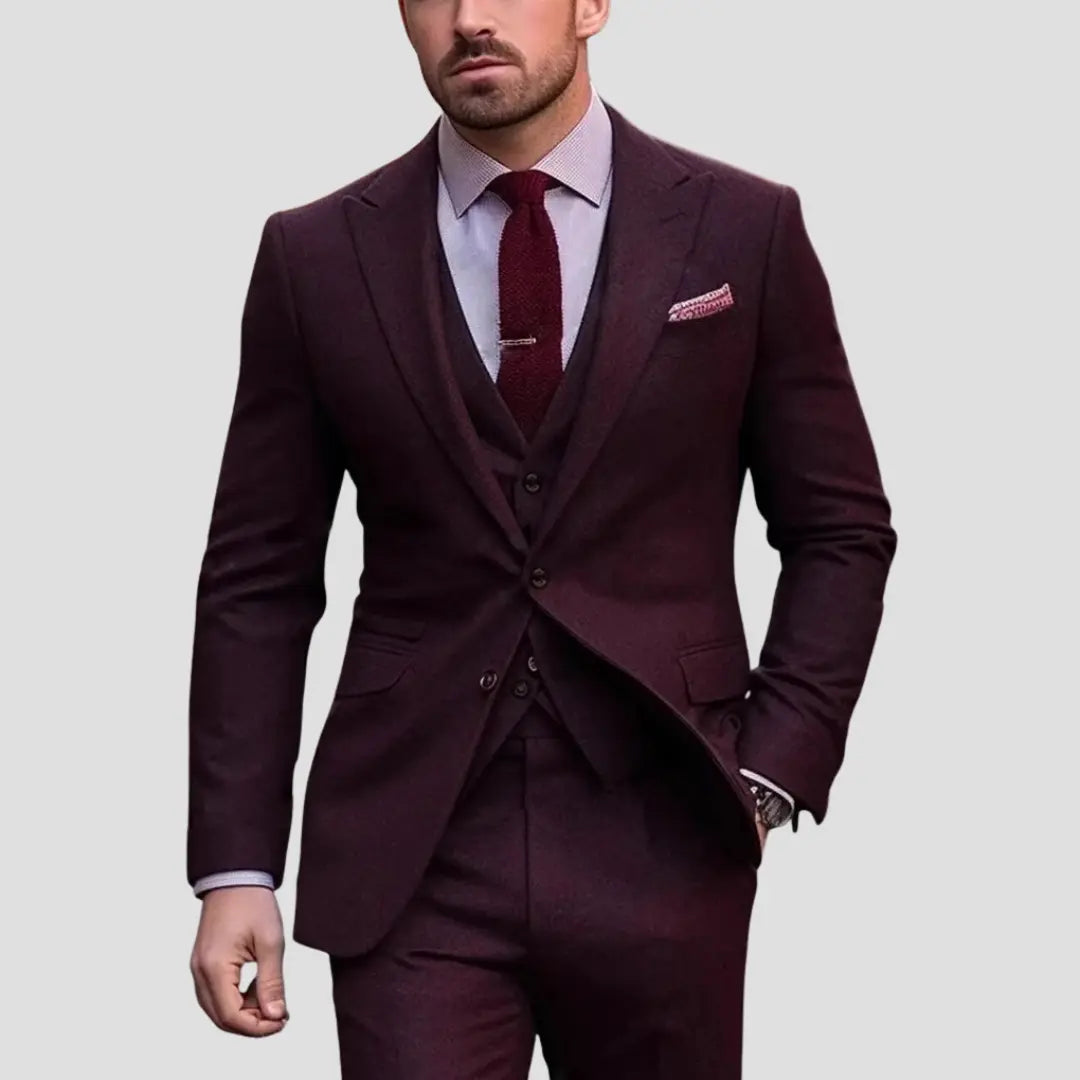 Eleganter Dreiteiliger Herren Anzug für Hochzeit &amp; Festliche Anlässe