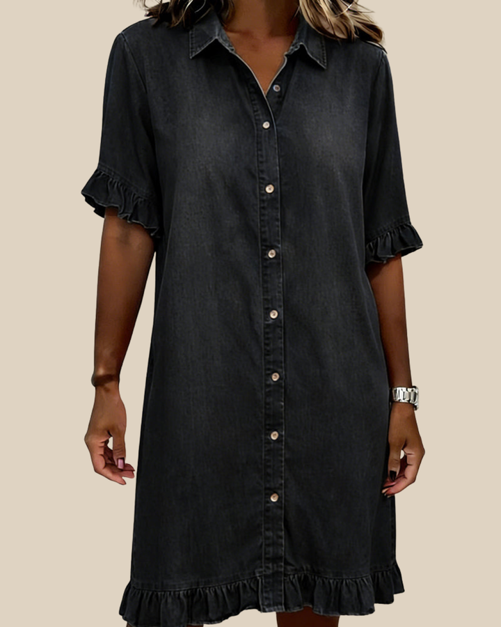 Lässiges Damen Kleid in Denimoptik