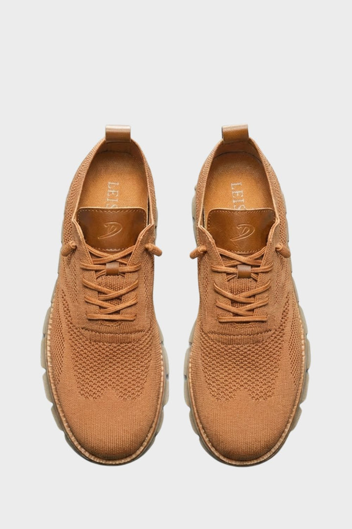 Atmungsaktive Leichte Herren Sneaker in Strickoptik
