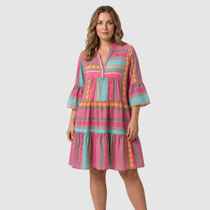 Farbenfrohes Sommerliches Damen Kleid