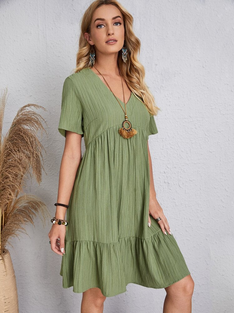 Elegantes Bequemes Damen Kleid