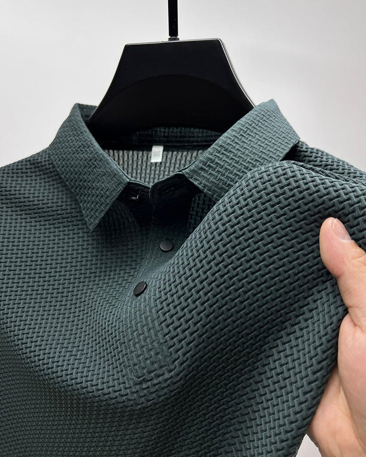 Lässiges Herren T-Shirt mit Knopfleiste