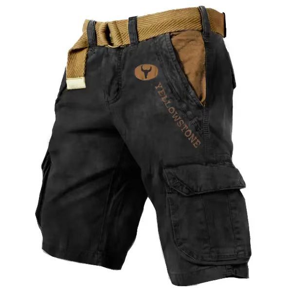 Yellow Stone Lässige Herren Shorts mit Taschen