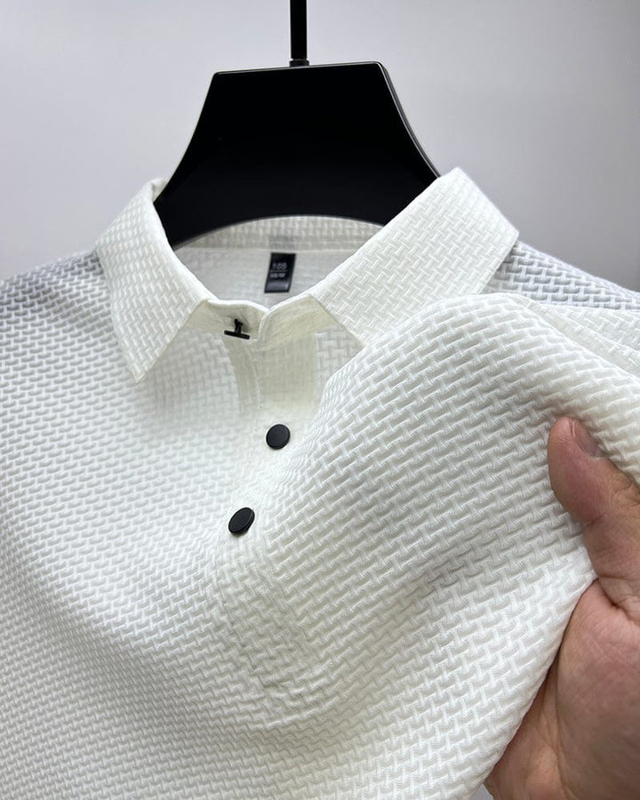 Lässiges Herren T-Shirt mit Knopfleiste