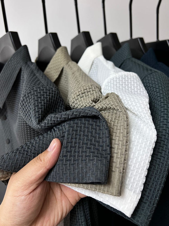 Lässiges Herren T-Shirt mit Knopfleiste