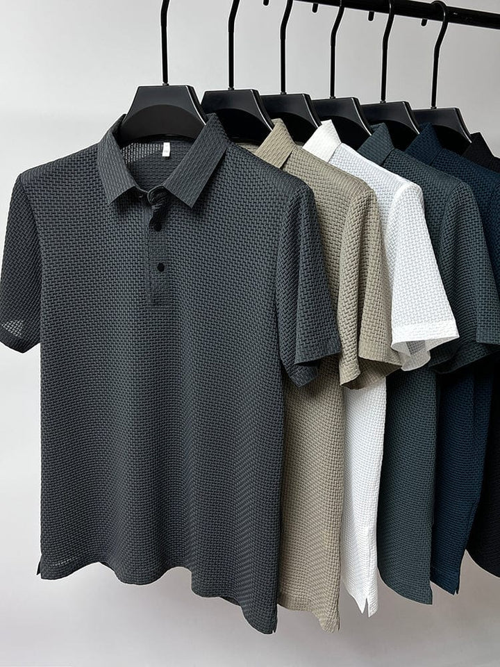 Lässiges Herren T-Shirt mit Knopfleiste