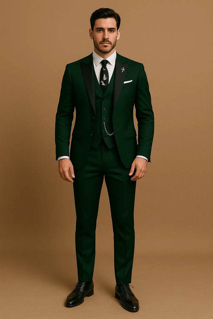 Harrington Oxford | Men’s Slim Fit 3‑Piece Suit – Blazer, Waistcoat &amp; Trousers Set Harrington Oxford