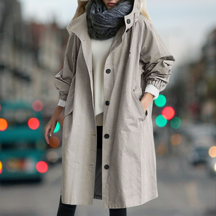 Wasserdichter Warmer Damen Trenchcoat