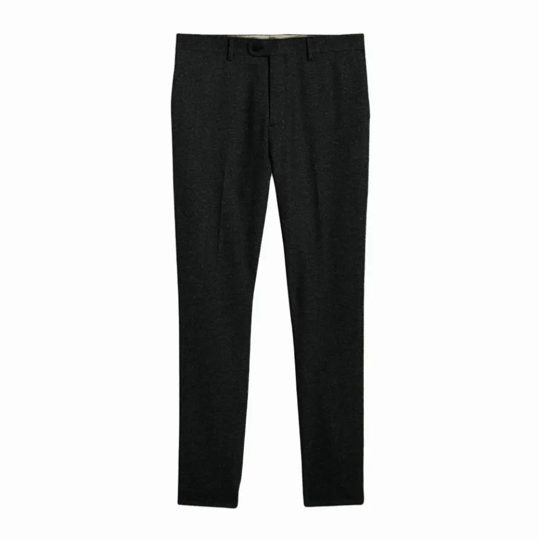 Eleganter Klassischer Herren Dreiteiliger Tweed Anzug