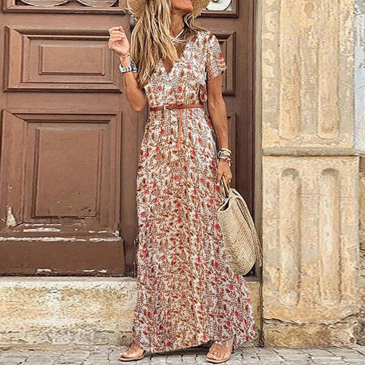 Sommerliches Fließendes Damen Boho-Kleid