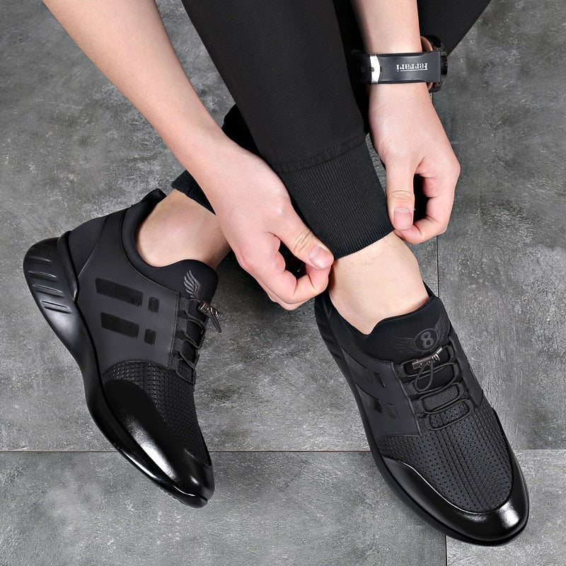 Bequeme Ergonomische Premium Herren Lederschuhe