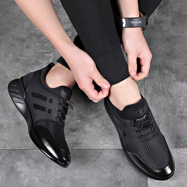 Bequeme Ergonomische Premium Herren Lederschuhe