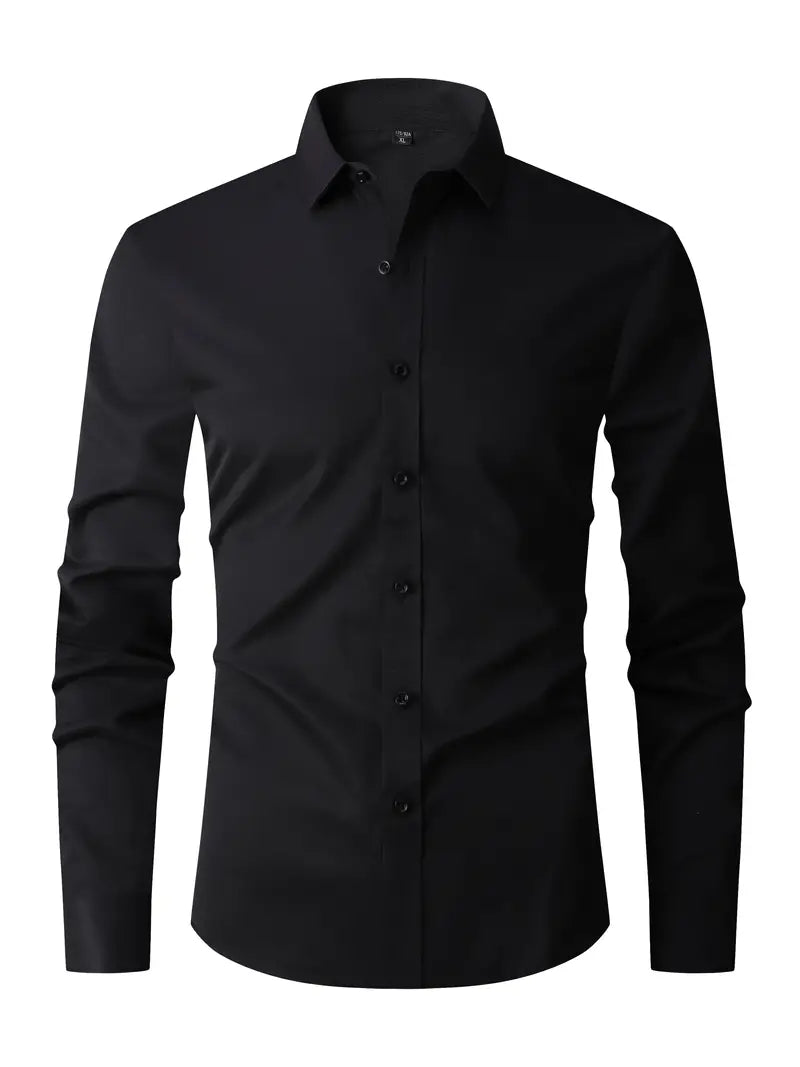 Elegantes Vielseitiges Herren Langarmhemd