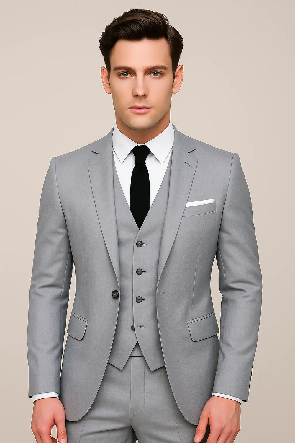 Harrington Oxford | Men's 3-Piece Formal Slim Fit Suit - Single Breasted Harrington Oxford
