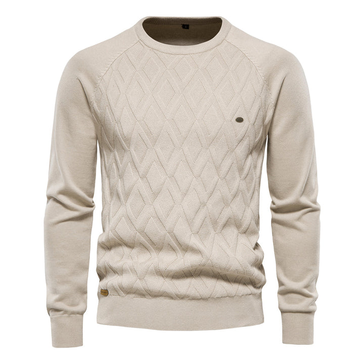 Klassischer Herren Pullover mit Rundhalsausschnitt