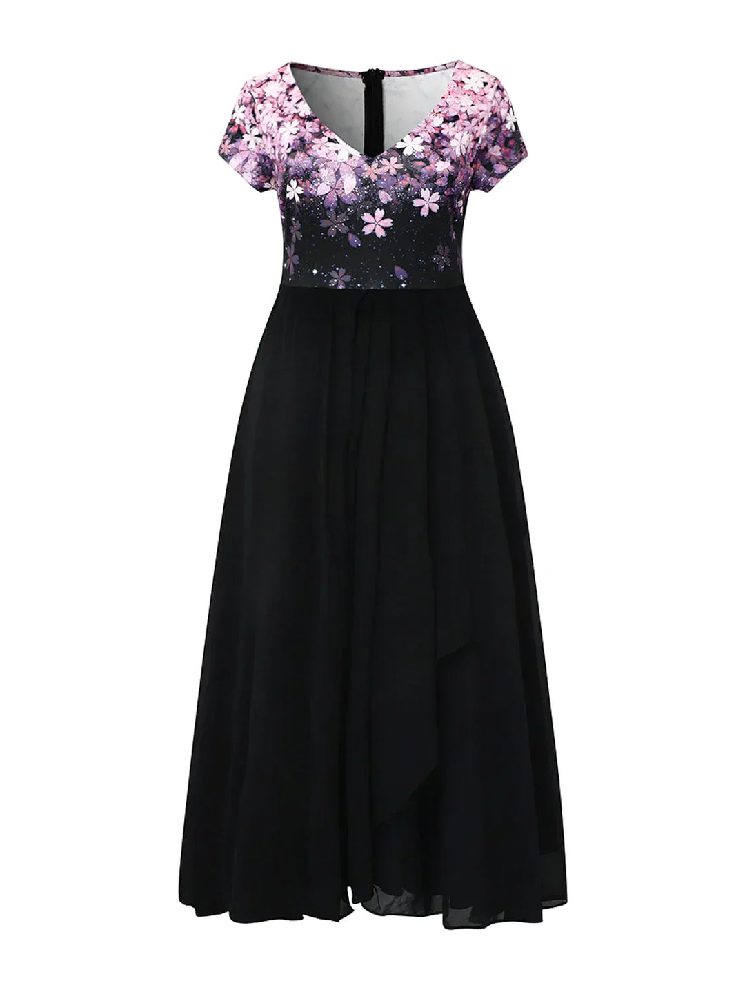 Elegantes Blumen Damen Kleid