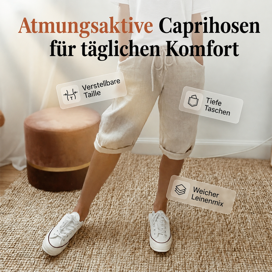 Lässige Bequeme Damen Bermudahose aus Baumwolle