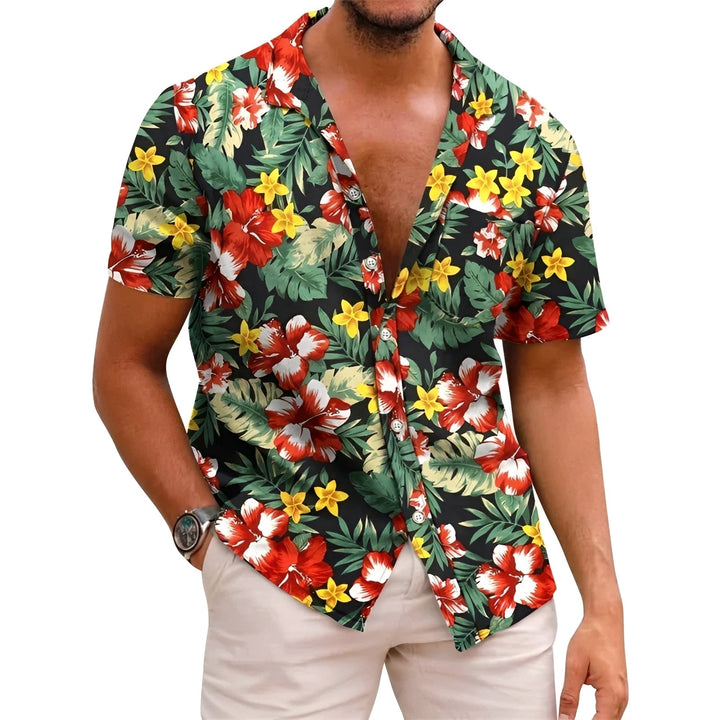 Sommerliches Tropisches Herren Hemd