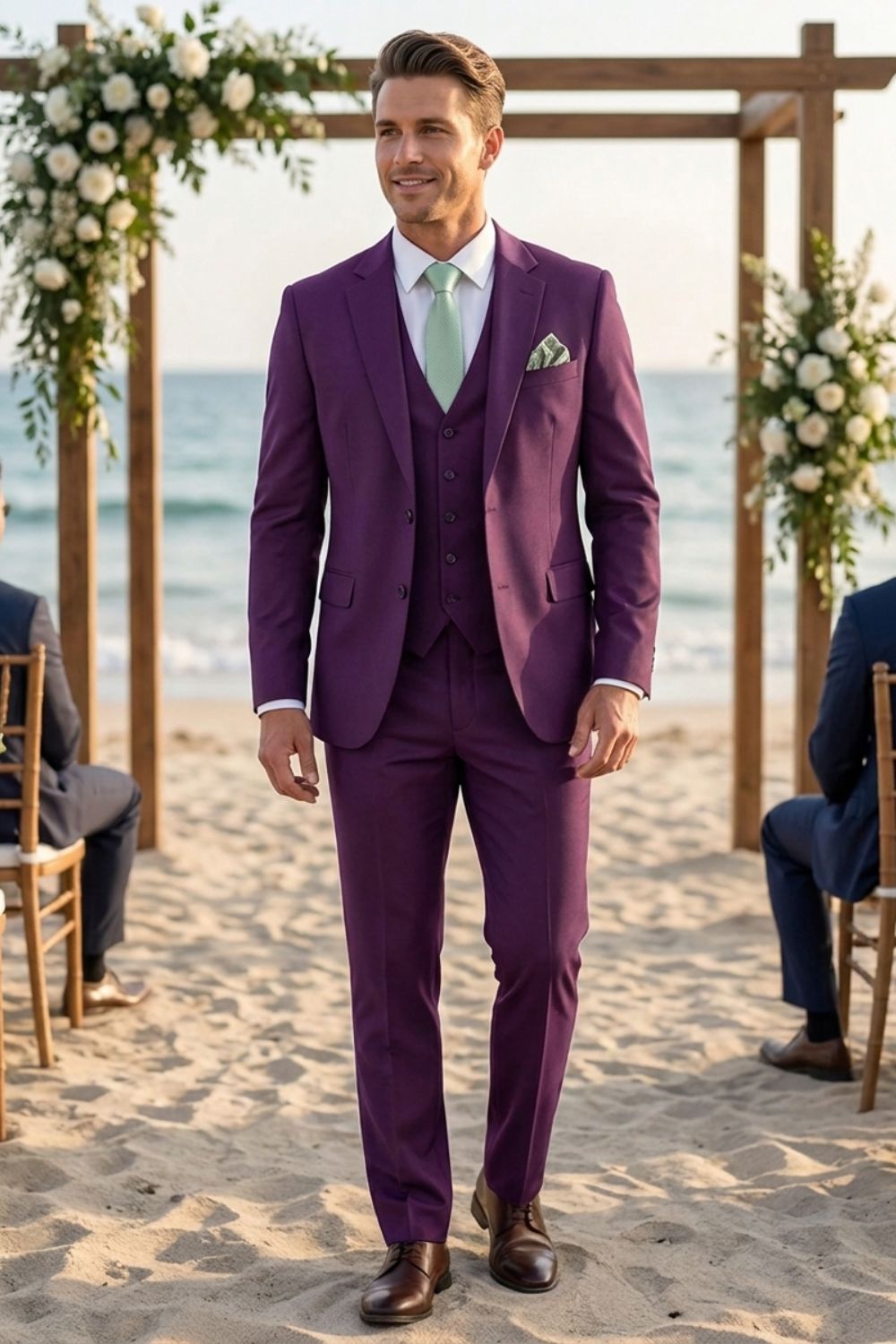 Eleganter Dreiteiliger Herren Anzug