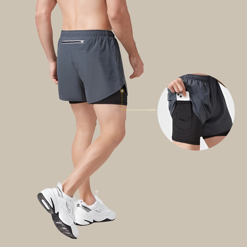 Sportliche Schnelltrocknende Herren Laufshorts