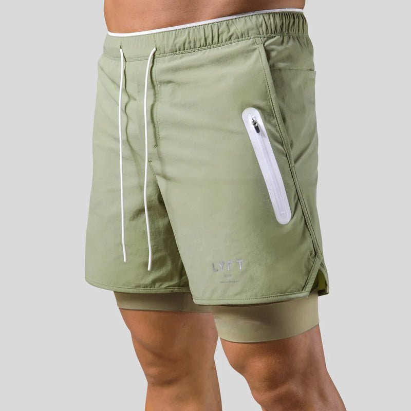 Sportliche 2-in-1 Herren Trainingsshorts