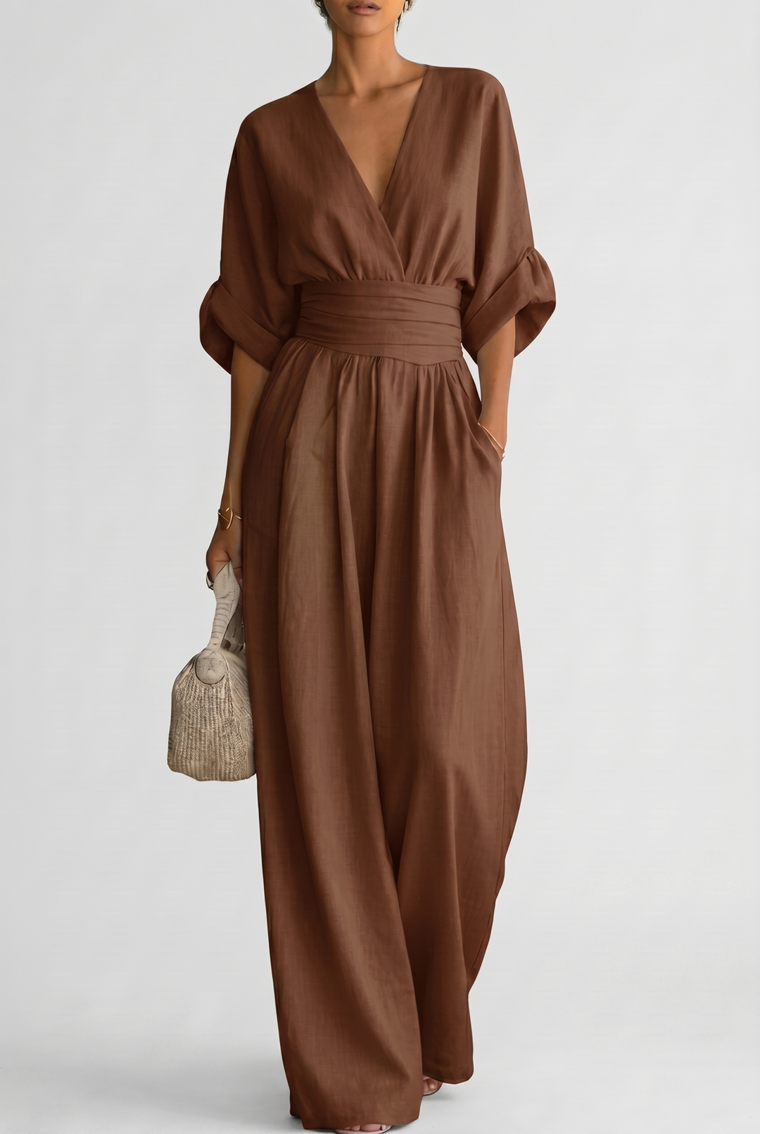 Eleganter Fließender Damen Jumpsuit