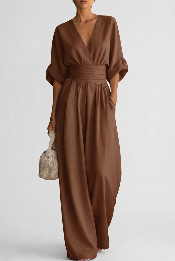 Eleganter Fließender Damen Jumpsuit