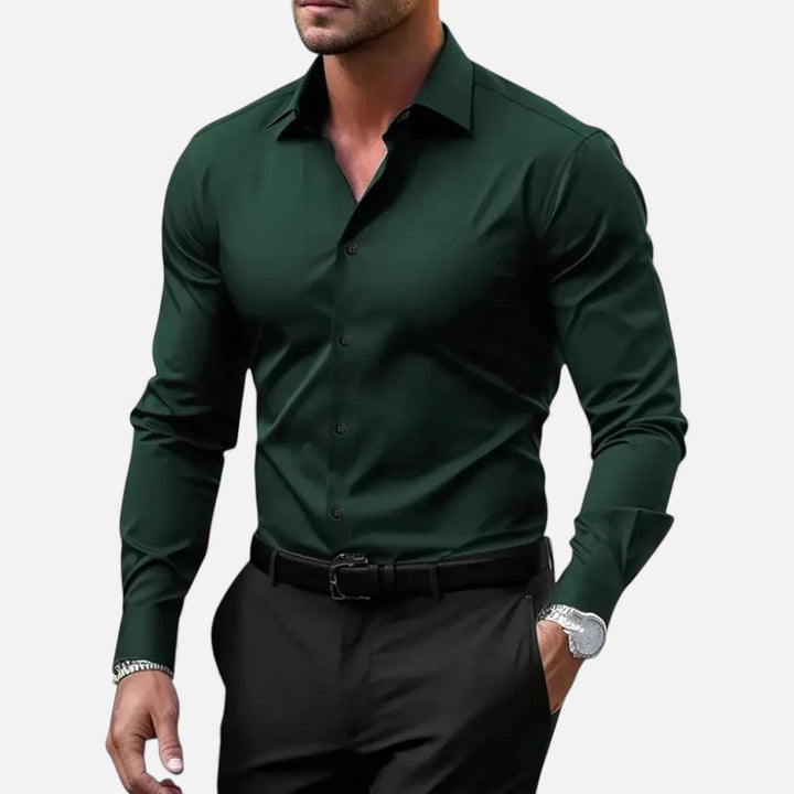 Elegantes Slim-Fit Herren Langarmhemd