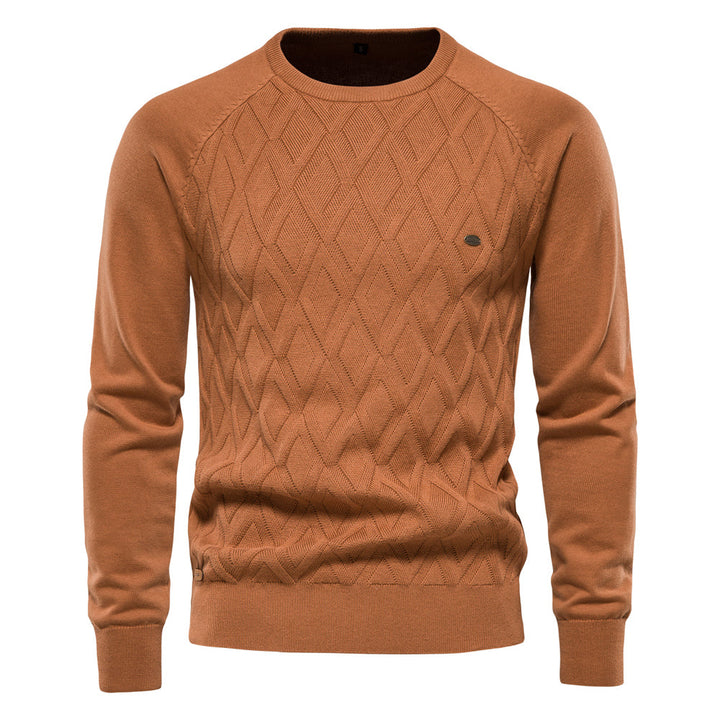 Klassischer Herren Pullover mit Rundhalsausschnitt