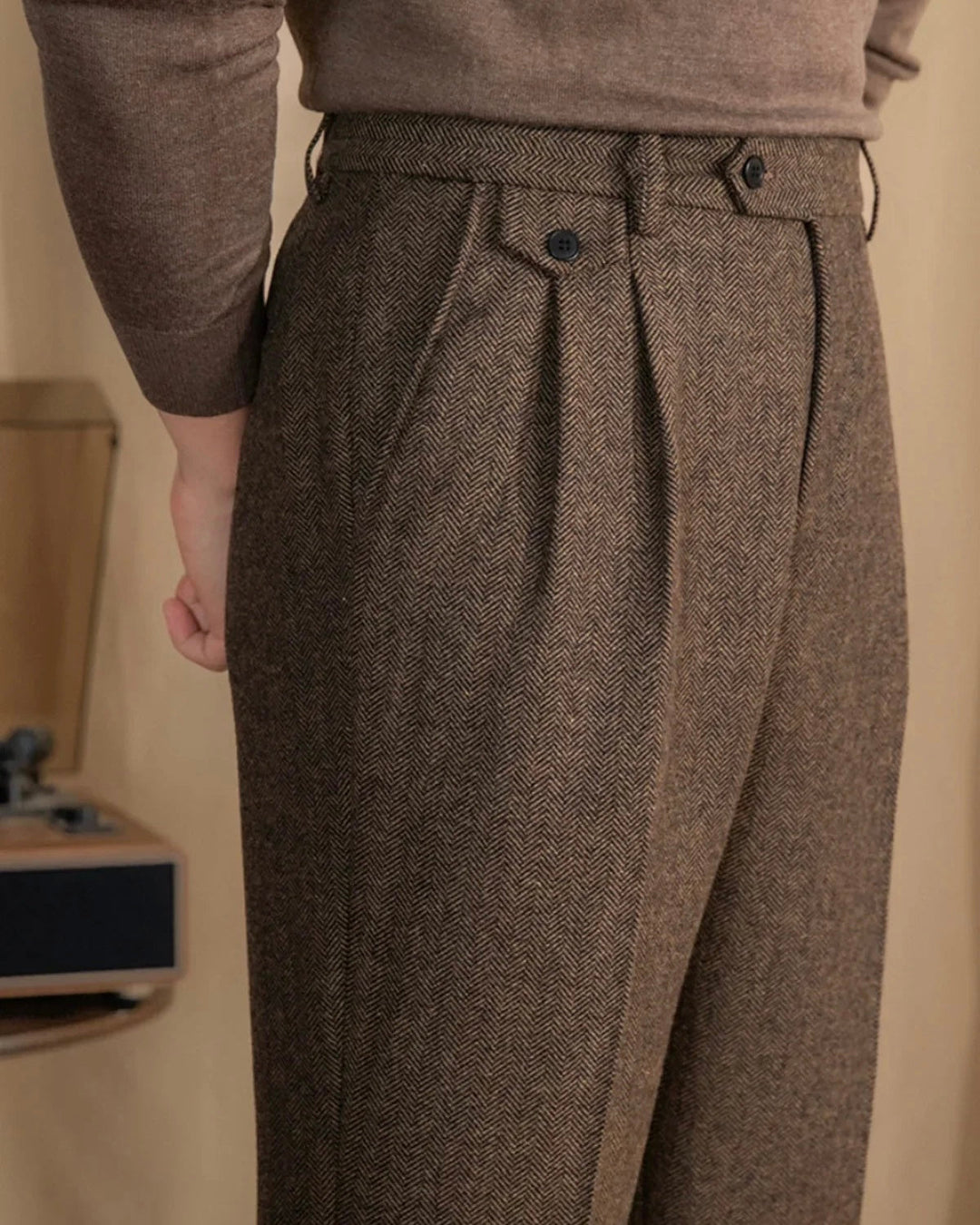 Elegante Klassische Herren Stoffhose