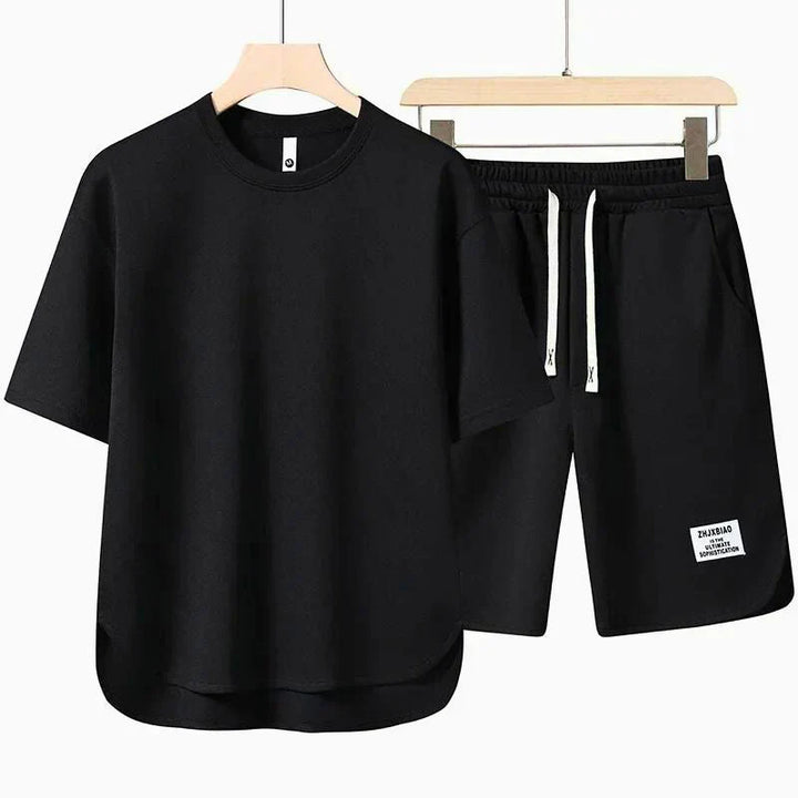 Lässiges Sommerliches Herren T-Shirt und Shorts Set